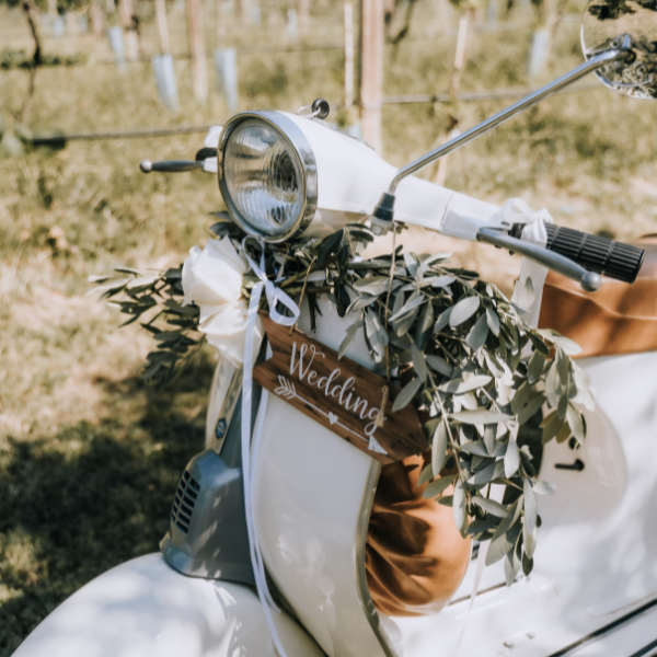 hochzeit gardasee vespa